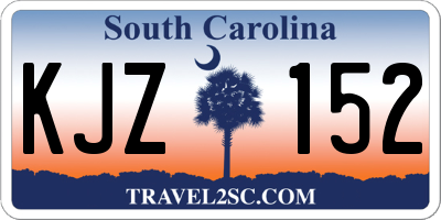 SC license plate KJZ152