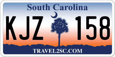 SC license plate KJZ158