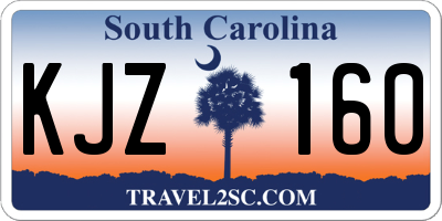 SC license plate KJZ160