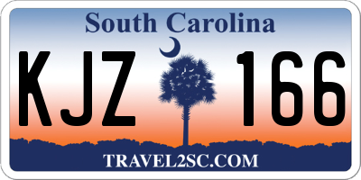 SC license plate KJZ166