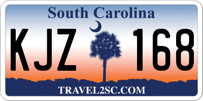 SC license plate KJZ168