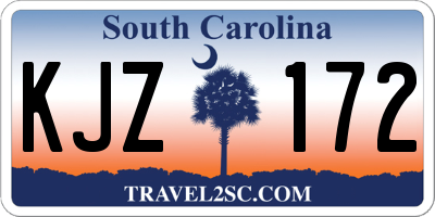 SC license plate KJZ172