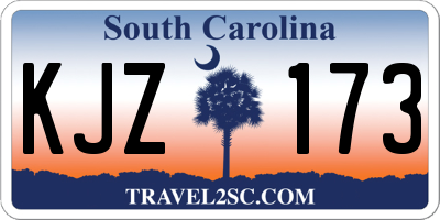 SC license plate KJZ173