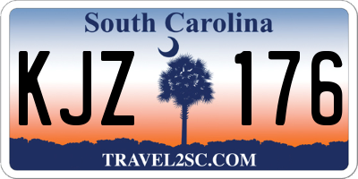 SC license plate KJZ176