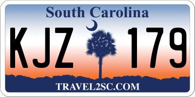SC license plate KJZ179