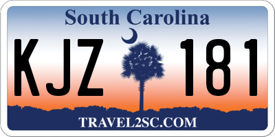 SC license plate KJZ181