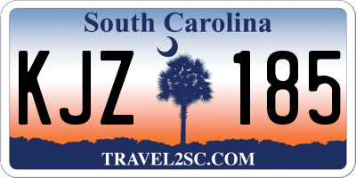 SC license plate KJZ185
