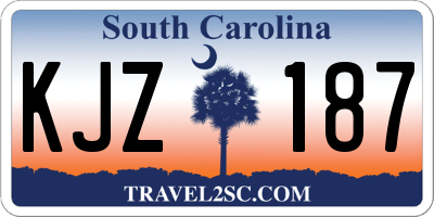 SC license plate KJZ187