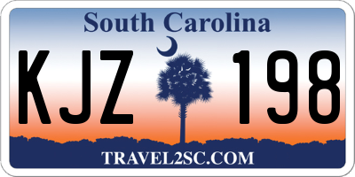SC license plate KJZ198