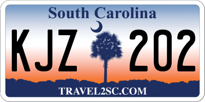 SC license plate KJZ202