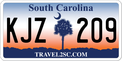 SC license plate KJZ209