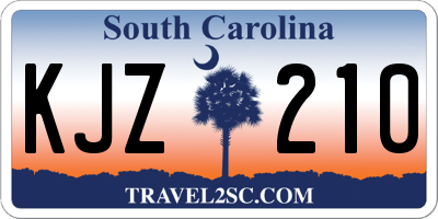 SC license plate KJZ210