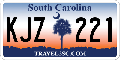 SC license plate KJZ221