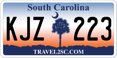 SC license plate KJZ223
