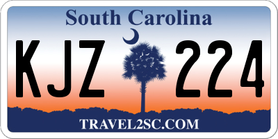 SC license plate KJZ224