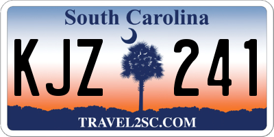 SC license plate KJZ241
