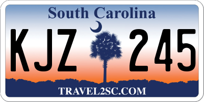 SC license plate KJZ245