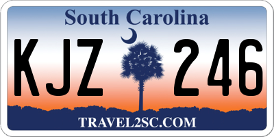 SC license plate KJZ246
