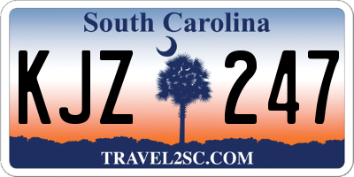SC license plate KJZ247