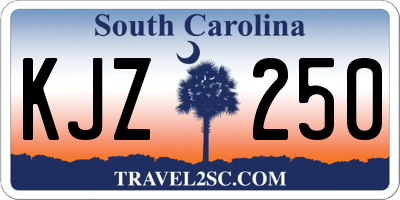 SC license plate KJZ250