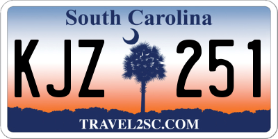SC license plate KJZ251