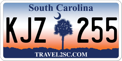 SC license plate KJZ255