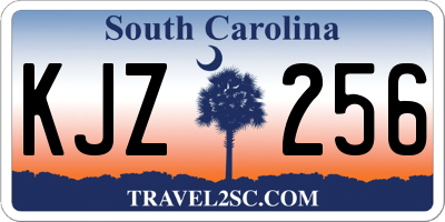SC license plate KJZ256