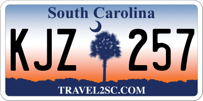 SC license plate KJZ257