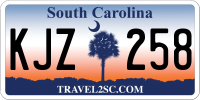 SC license plate KJZ258