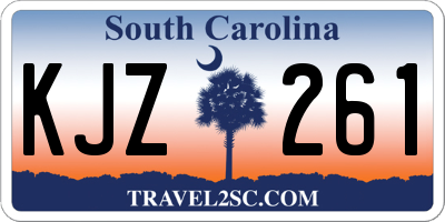 SC license plate KJZ261