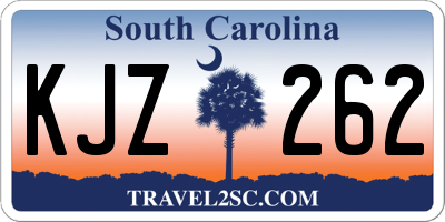 SC license plate KJZ262