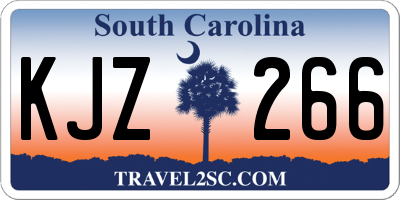 SC license plate KJZ266
