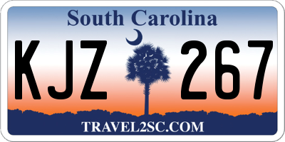 SC license plate KJZ267