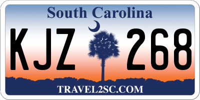 SC license plate KJZ268