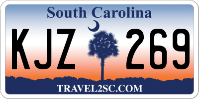 SC license plate KJZ269