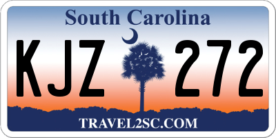 SC license plate KJZ272