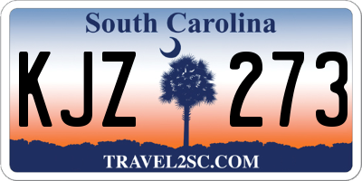SC license plate KJZ273