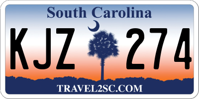 SC license plate KJZ274