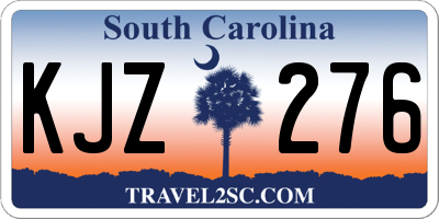 SC license plate KJZ276