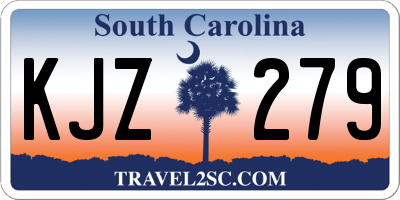 SC license plate KJZ279