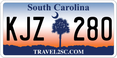 SC license plate KJZ280
