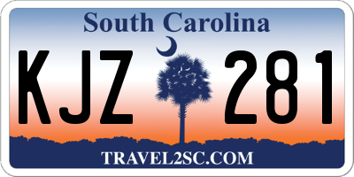 SC license plate KJZ281