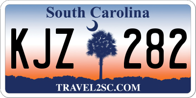 SC license plate KJZ282