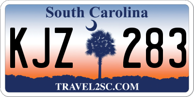 SC license plate KJZ283