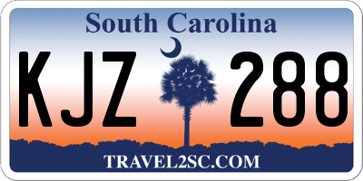SC license plate KJZ288