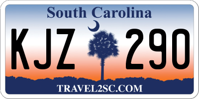 SC license plate KJZ290