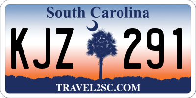 SC license plate KJZ291