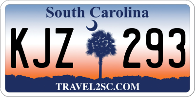 SC license plate KJZ293