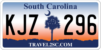 SC license plate KJZ296