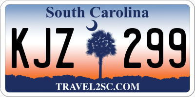 SC license plate KJZ299